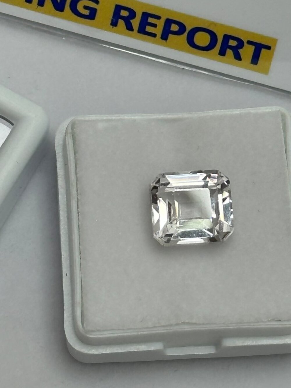 Certified White Ice Sapphire